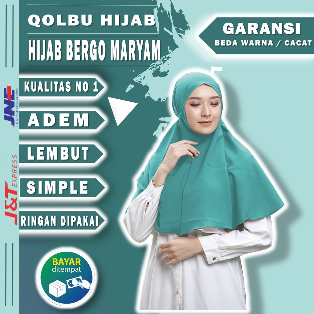 KERUDUNG PANJANG HIJAB PANJANG KHIMAR SYARI INSTAN KEKINIAN MURAH HIJAB LANGSUNGAN TERBARU 2020 A2