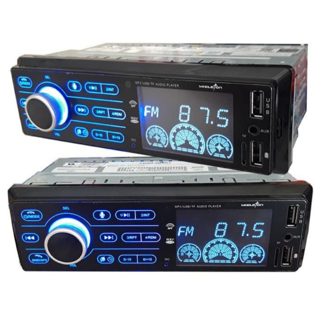 HEAD UNIT SINGLE DIN MP3 PLAYER RADIO USB BLUETOOTH SKT-1701B