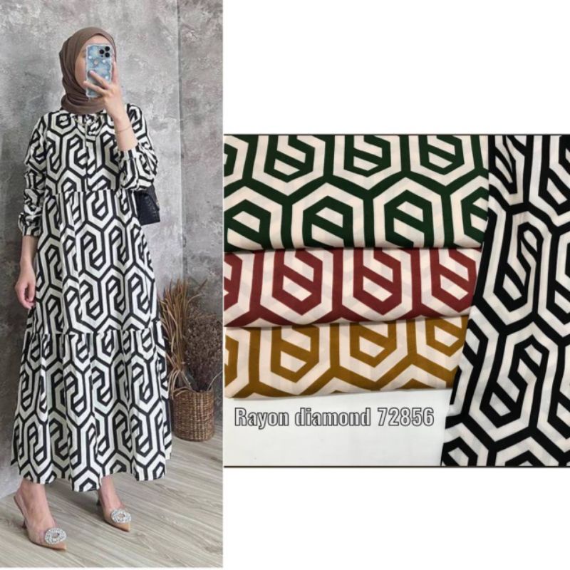 GAMIS MIDI ZARA TERBARU TERLARIS RAYON DIAMOND