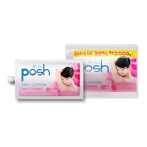 Posh deo lotion whitening  3 sachet 11 gr