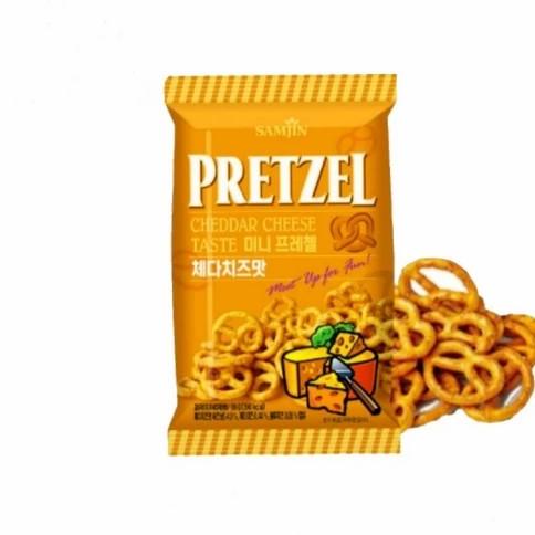 

[85gr] Samjin Pretzel Cheddar Cheese - Biskuit Keju ala Korea