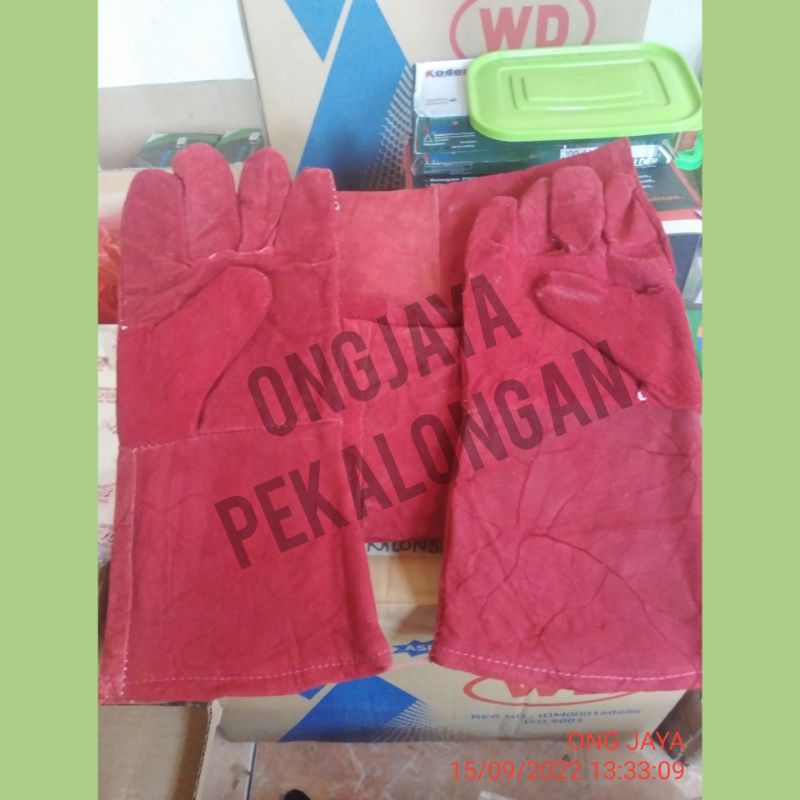 sarung tangan las / sarung tangan kulit