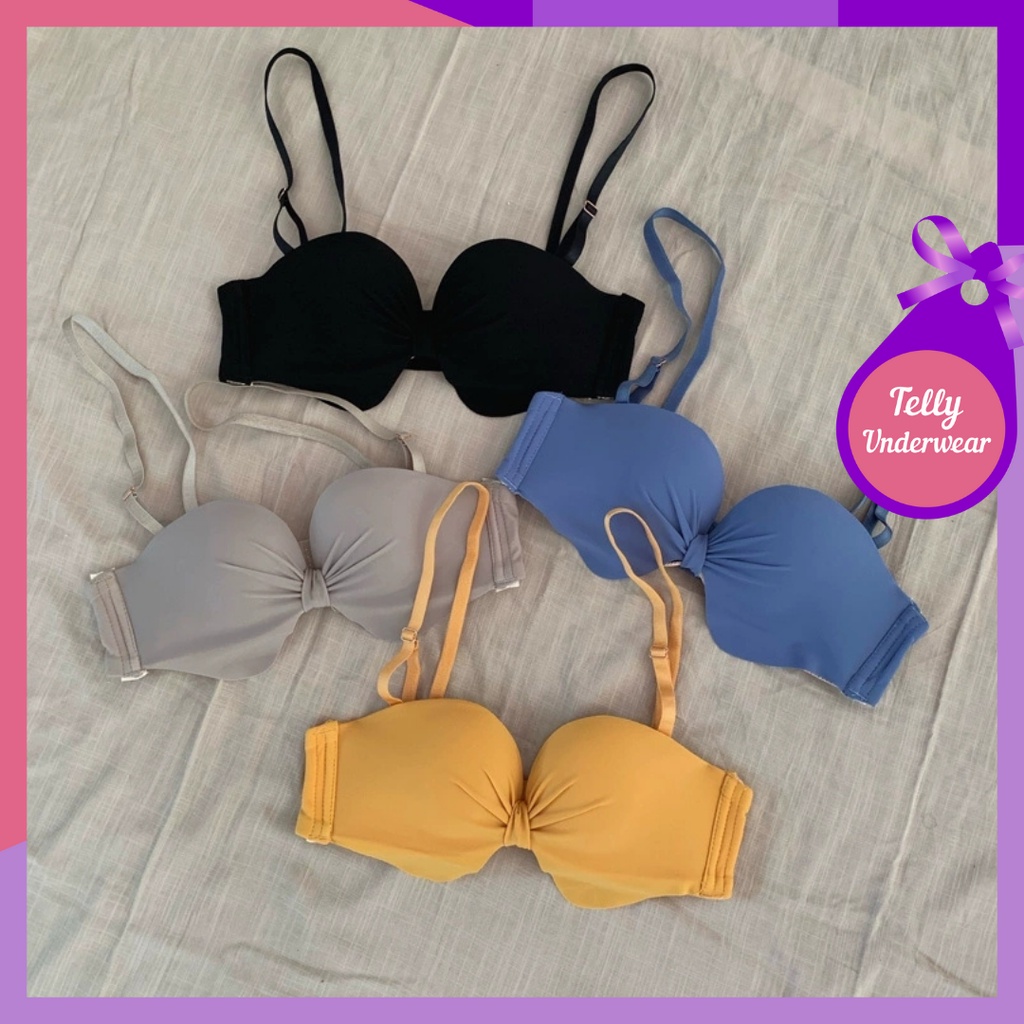 TELLY ➡️ 108 Bra Sport Fashion Korea Tanpa Kawat Push Up Pakaian Dalam Wanita Import