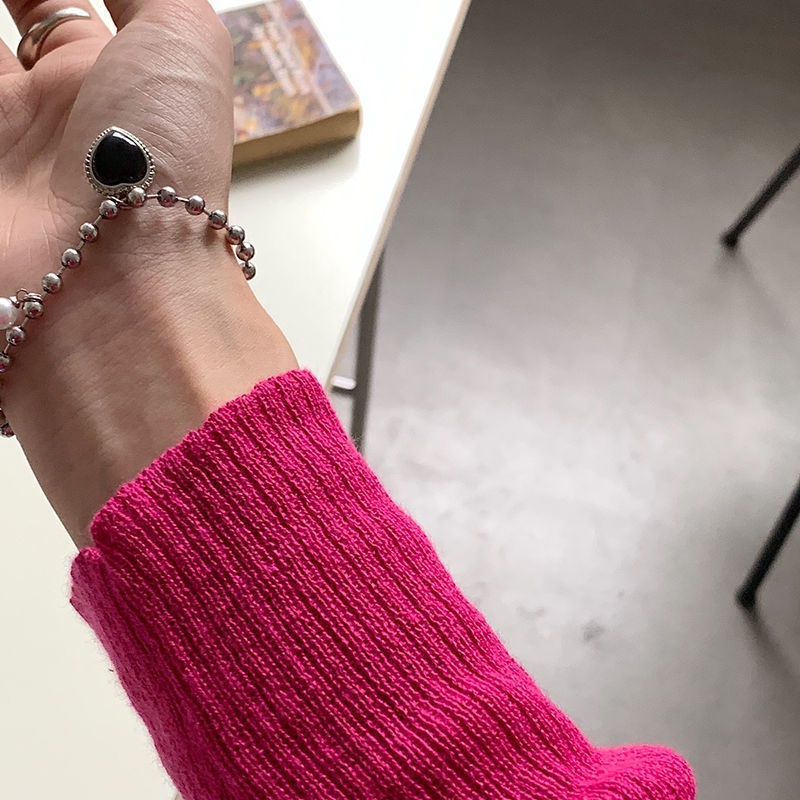 Black Heart Necklace French Metal Love Clavicle Chain Korean Simple Female Short Pendanklace Female Short Pendant for Women