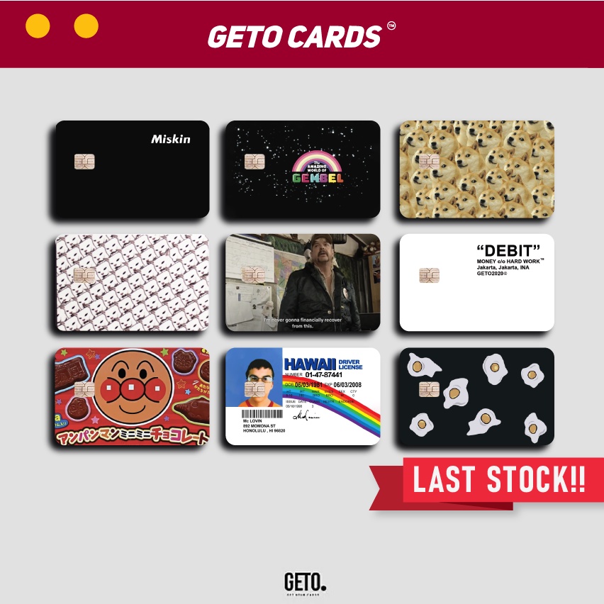 

Sticker Kartu ATM Series Special Last Stock ( Geto Cards )