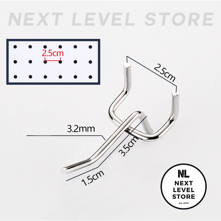 Triangle Hook Ram Tripod 5 CM Display Besi Stainless TEBAL 3 mm Plate T Hook