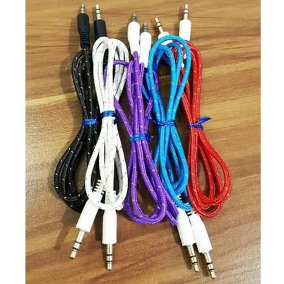 Kabel Aux 2in1 Cable Audio 2x1 m Jack Audi 3.5mm Audio RCA Kabel Audio Rca mini Stereo - HP ke speaker - HP ke salon