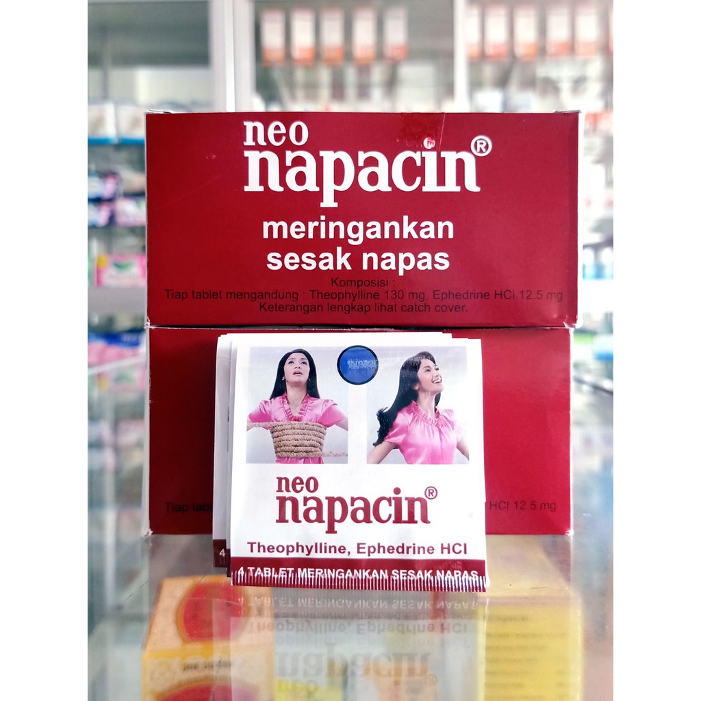 Jual Neo Napacin 1 Strip Isi 4 Tablet Obat Asma Sesak Napas ORDER MIN