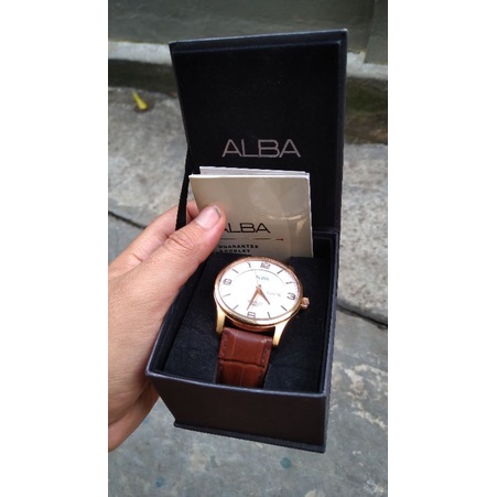 jam tangan alba second bekas original dus book