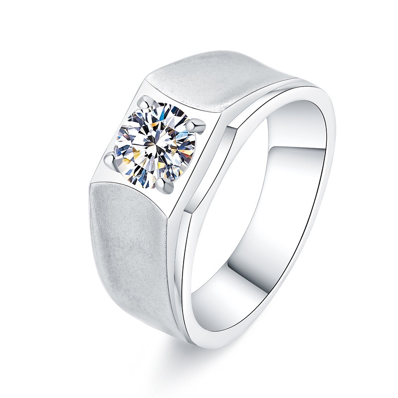 925 Silver New Couple Ring Moissanite