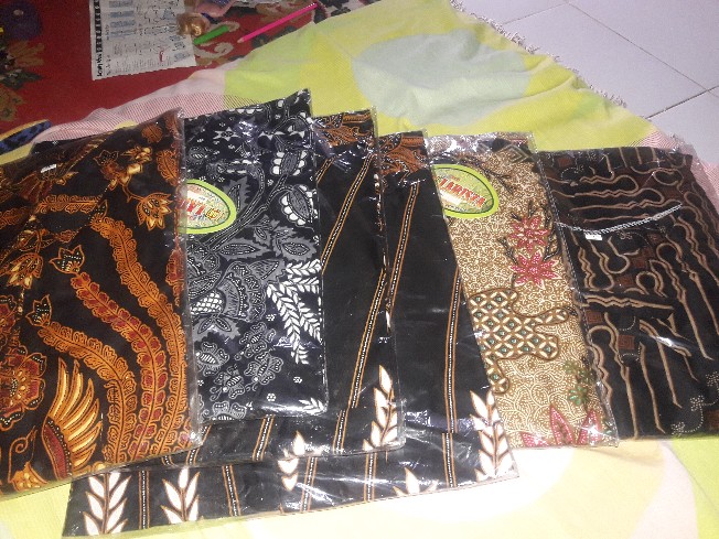 Bswart Batik Hrb026 Kenongo Hem Pendek Padi Pekalongan M L Xl Batik