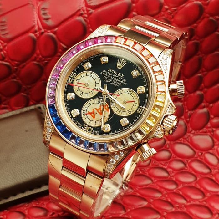 Jam Kw Super Rolex Daytona Diamond Type 0001