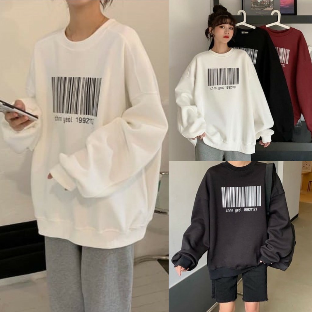 CHANYEOL BARCODE SWEATER UNISEX - ATASAN KOREA PREMIUM