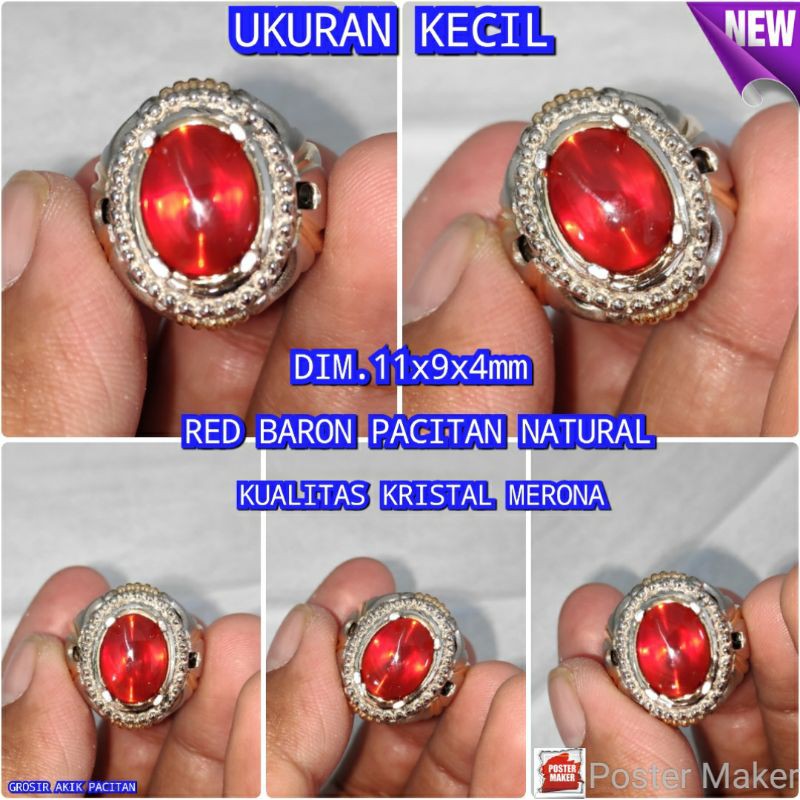 RED BARON PACITAN NATURAL UKUR KECIL WARNA MERONA