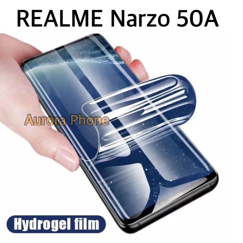 Realme Narzo 50A Hydrogel Screen Protector Hydrogel Realme Narzo 50a Anti Gores Realme Narzo 50A Pel