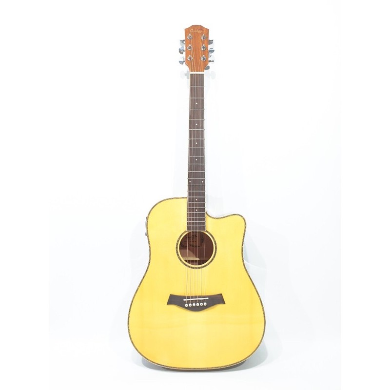 Gitar Akustik Elektrik Merk Cowboy Original Tipe GWC-240 NAS Warna Natural Equalizer Tuner Cowboy