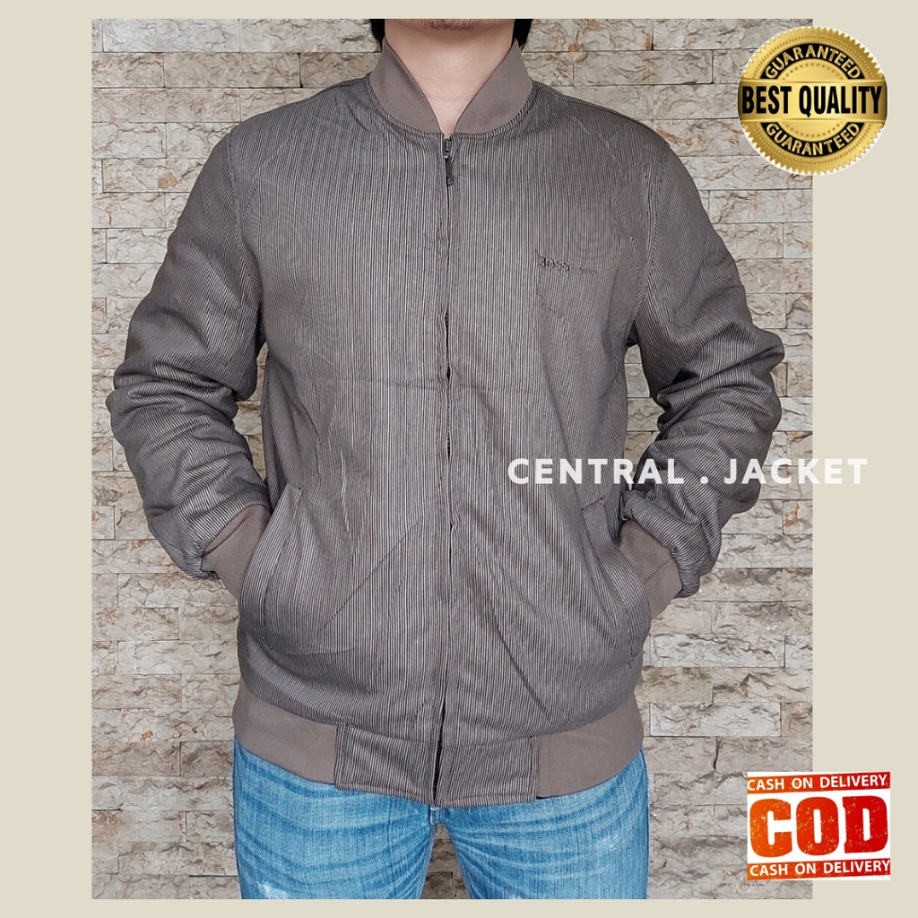 JAKET EBOSS CLASSIC BOLAK BALIK BOMBER - JAKET IMPORT BOMBER ORIGINAL 2in1