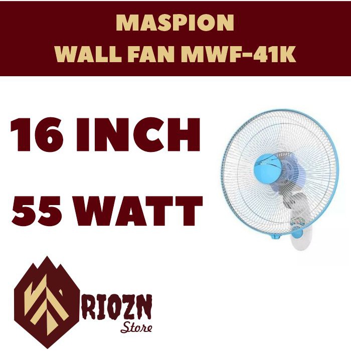 Kipas Angin Dinding Wall Fan Maspion 16 Inch MWF-41K MWF 41 K MWF41K