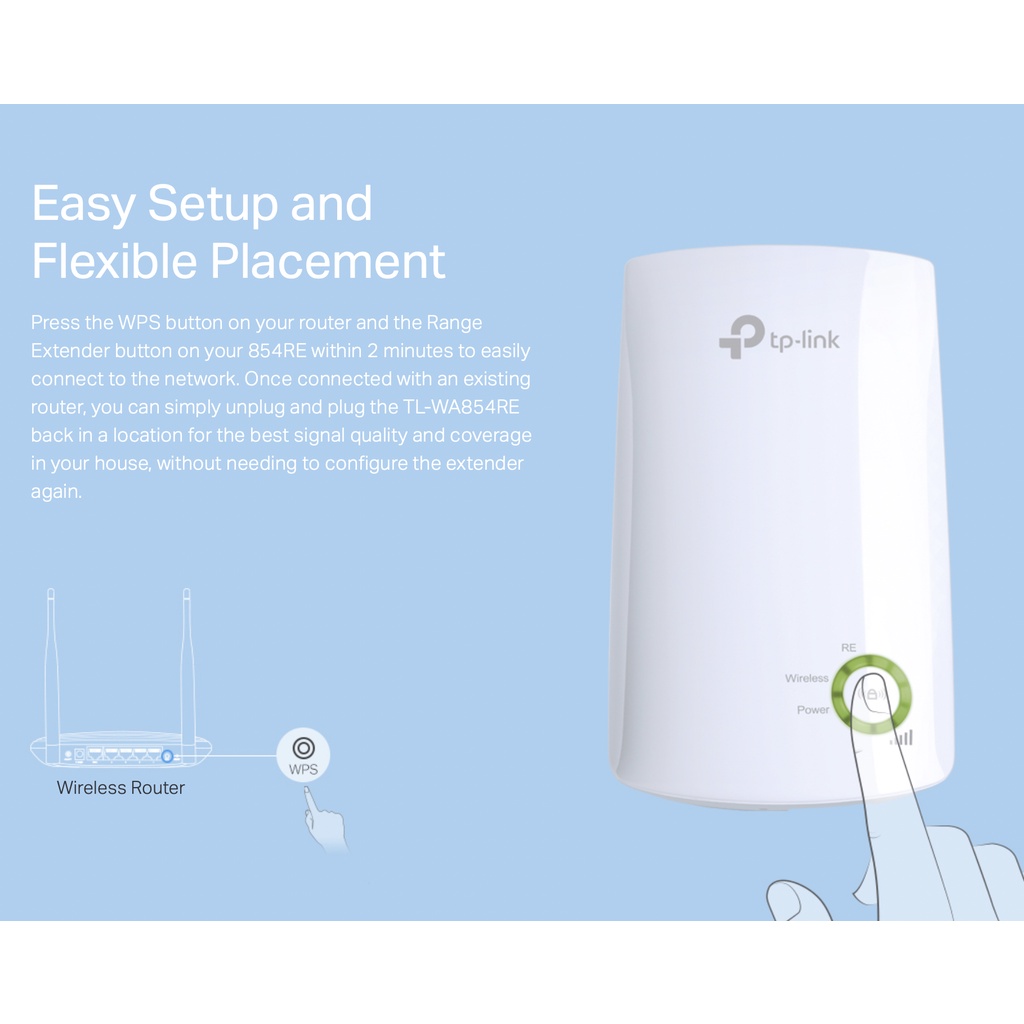 TP-Link TL-WA854RE 300Mbps WiFi Range Extender TP Link TLWA854RE