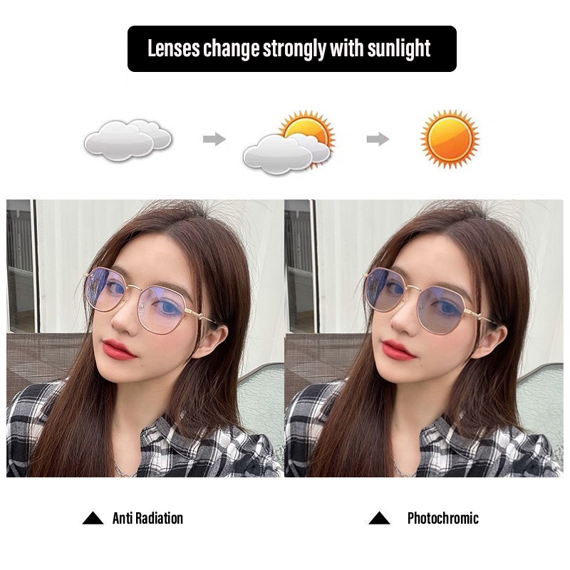 Kacamata Photochromic Anti Radiasi Komputer Gaya Wanita