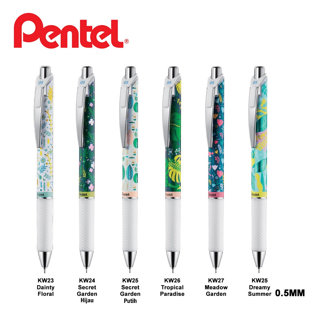 

Pulpen Gel Energel Kawaii Floral Series Pentel 0.5mm