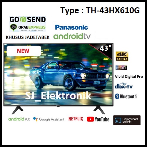LED TV Panasonic 43 Inch TH-43HX610G / 43HX610 UHD 4K AndroidTV 9.0