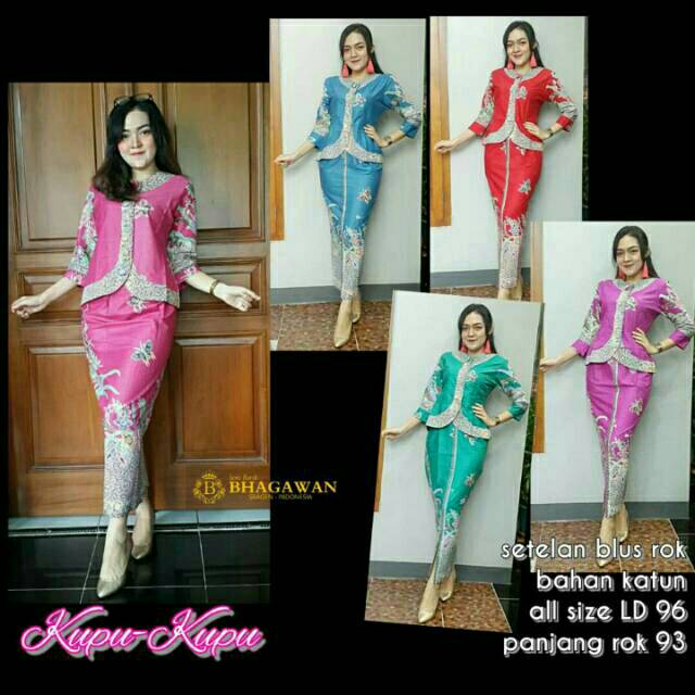Setelan Kebaya Vanya Jacquard Warna Maron Navy White Setelan Kebaya Vanya Jacquard Warna Maron Navy White