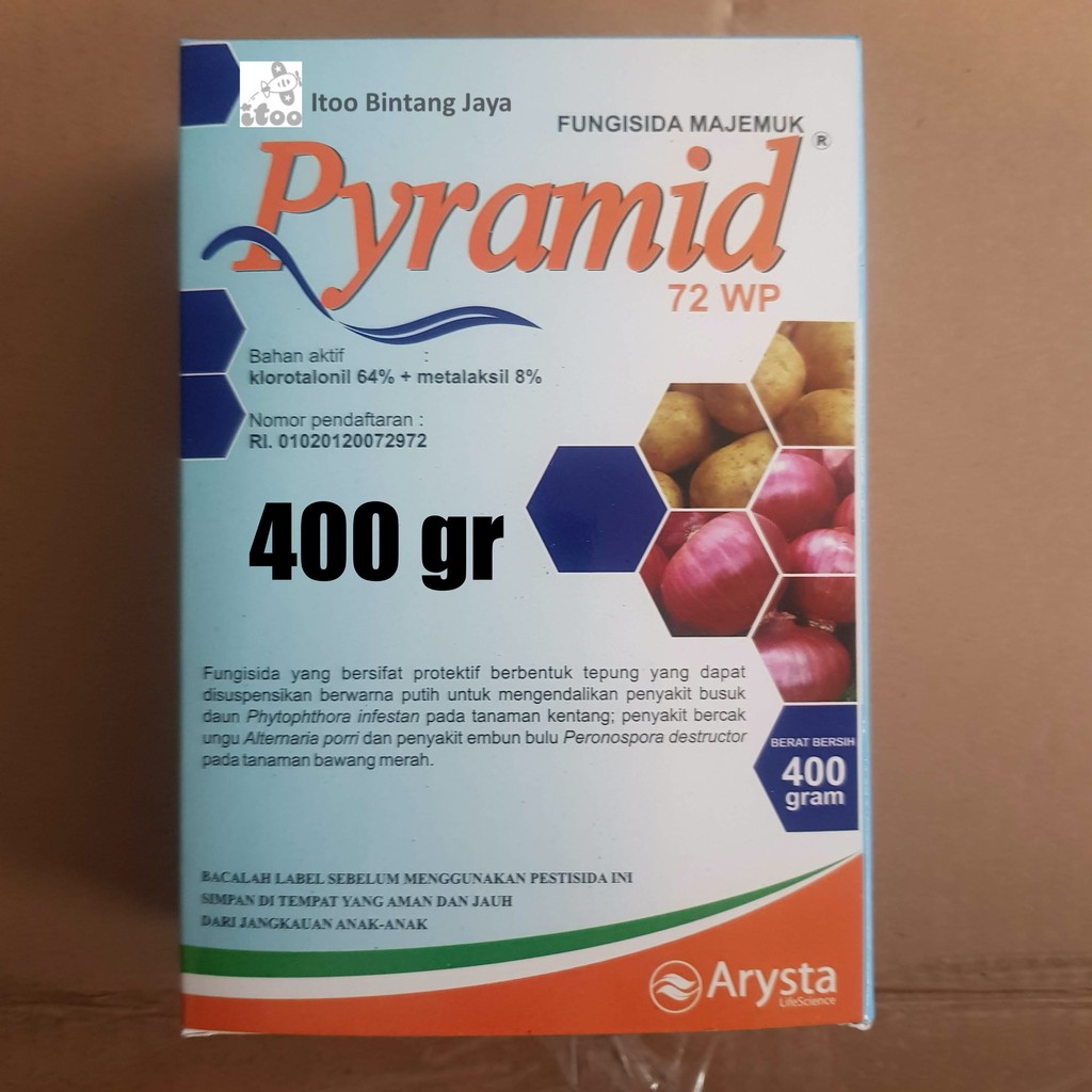 Fungisida Majemuk PYRAMID 72WP 400 Gram