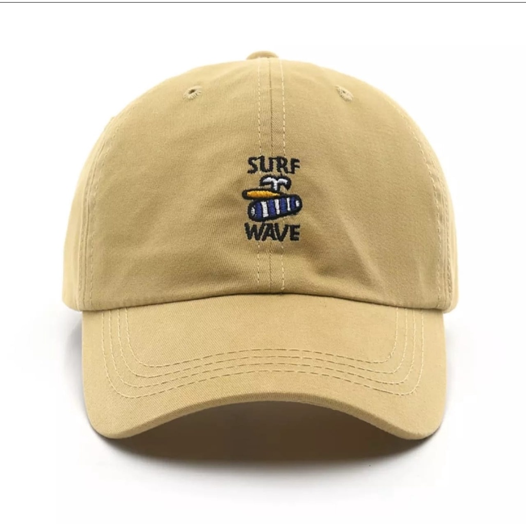 Trendy Topi Baseball Pria Keren Bordir Surf Wave Premium Quality Terbaru