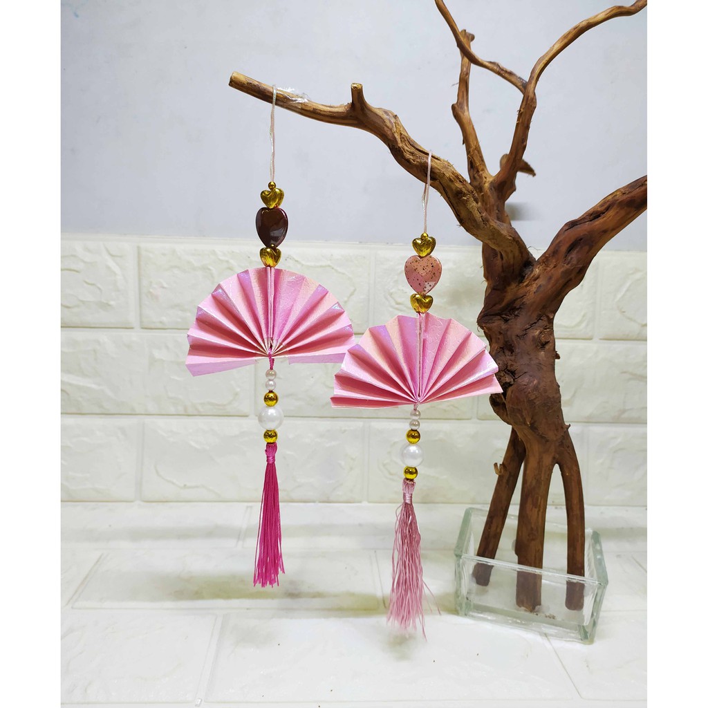 Gantungan Kipas Mini Pink Series Edisi Valentine Cantik