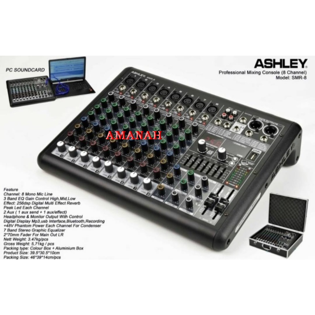 Mixer Audio Ashley SMR 8 / SMR8 Original 8 Channel