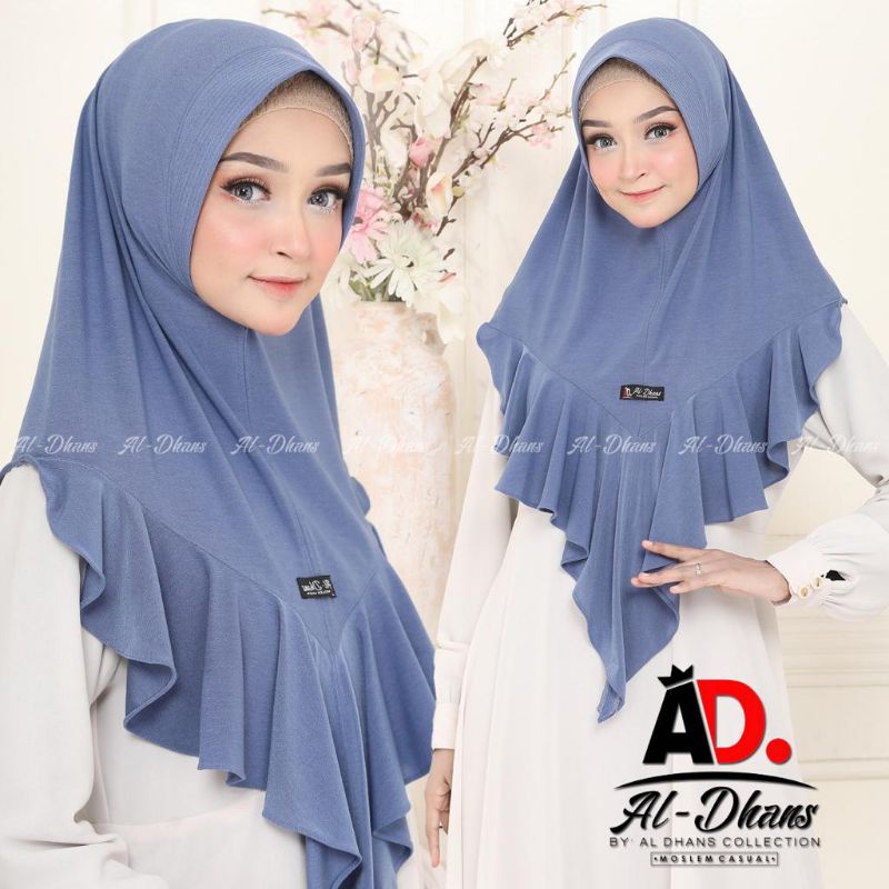 (Original Aldhans) ANDINE•• Hijab instan•• jilbab instan jersey