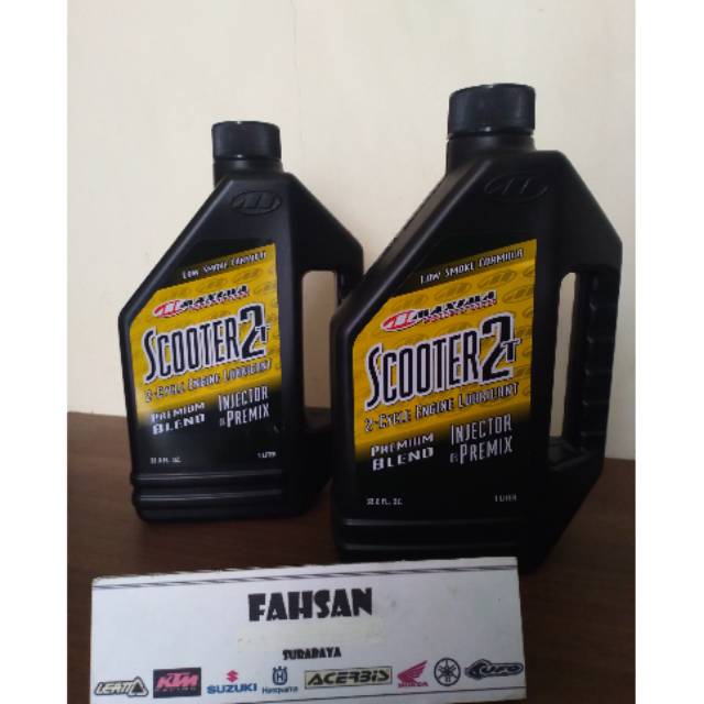 Oli Samping MAXIMA USA SCOOTER 2T PREMIUM LOW SMOKE motor 2 tak Oil rx king vespa satria nsr ninja