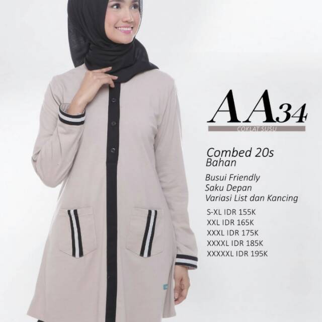 Alnita Atasan AA 34 - Coklat Susu