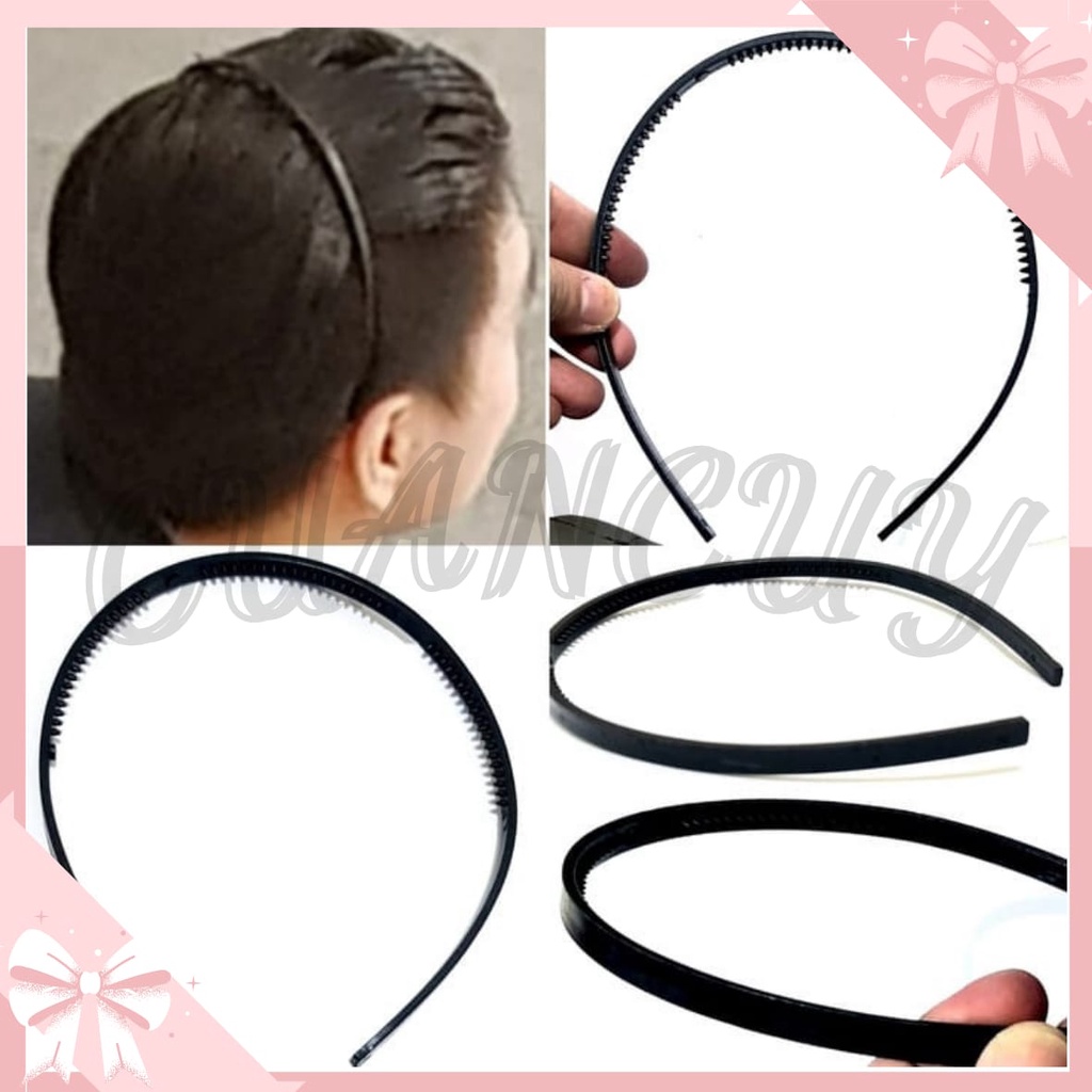 Cuancuy - Bando Hitam / Bando Lidi Polos / Bando Pria / Bando Wanita Bando Plastik Bando Viral Bando