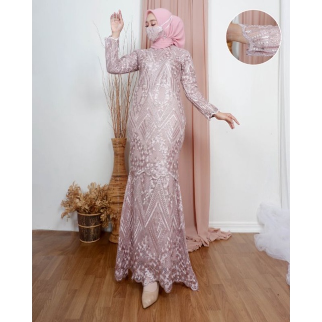 GAMIS DUYUNG MODERN/GAMIS TULLE TERLARIS/GAMIS LILAC