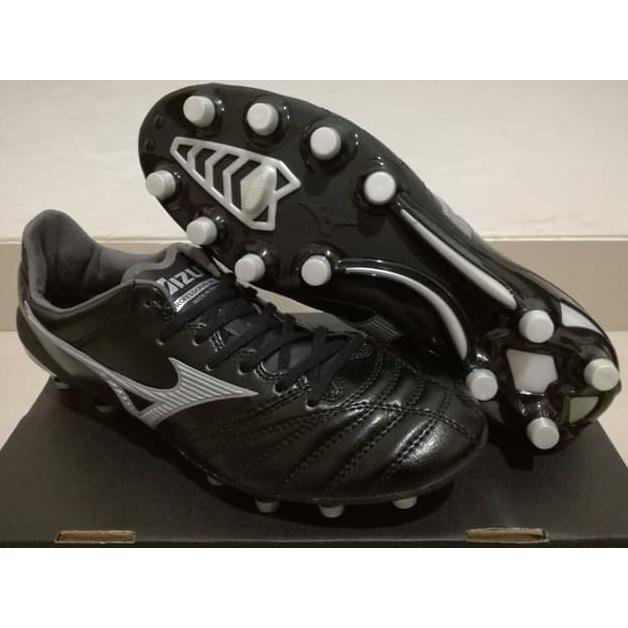 SOCCER SHOES ORIGINAL GRADE SEPATU BOLA - SOCCER MIZUNO MORELIA NEO II LEATHER BLACK - FG KUALITAS