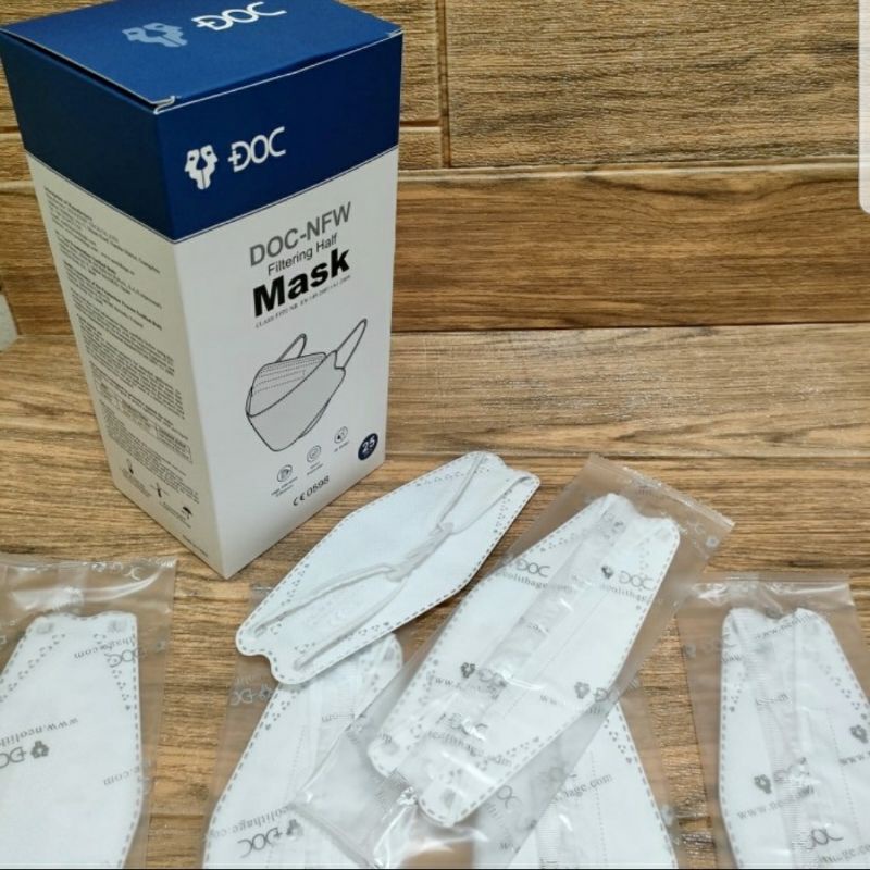 KF94 DOC mask putih embos isi 25pcs dan 30pcs original