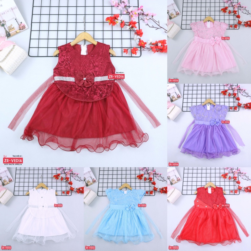 Gaun Baby Bella Uk. 6-18 Bulan / Dress Bayi Murah Baju Perempuan Gaun Pesta Anak Cewek Princess Kids