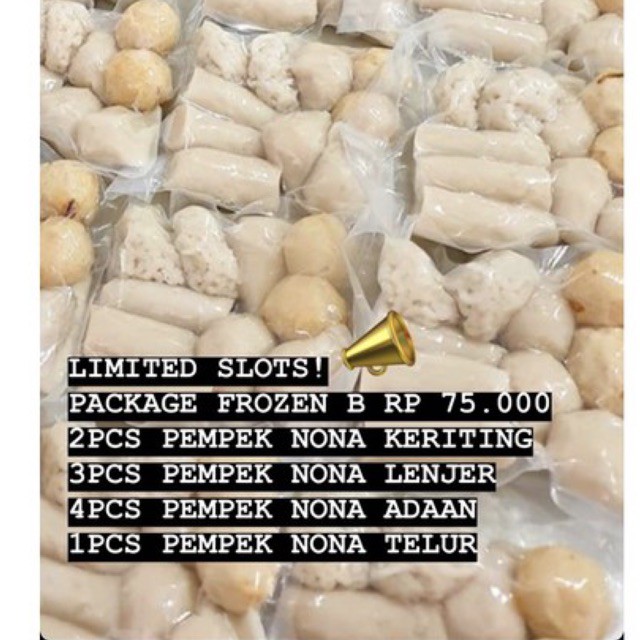 

PEMPEK FROZEN PACKAGE B