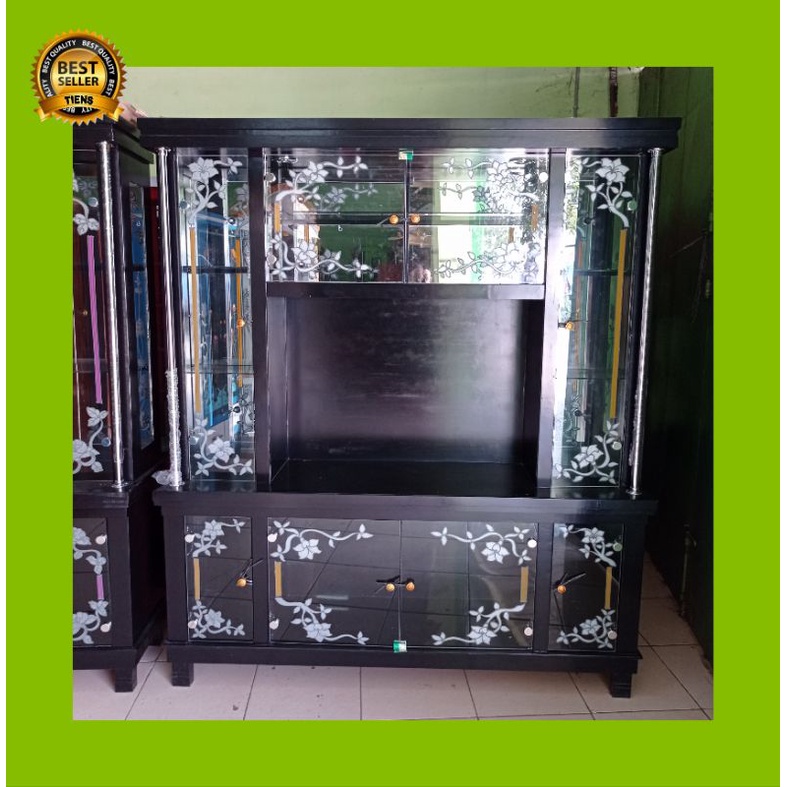 lemari pajangan kaca minimalis