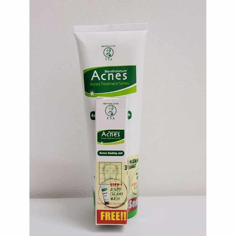 Acnes Creamy Wash 100gr bundle  Acnes Sealing gel 5gr