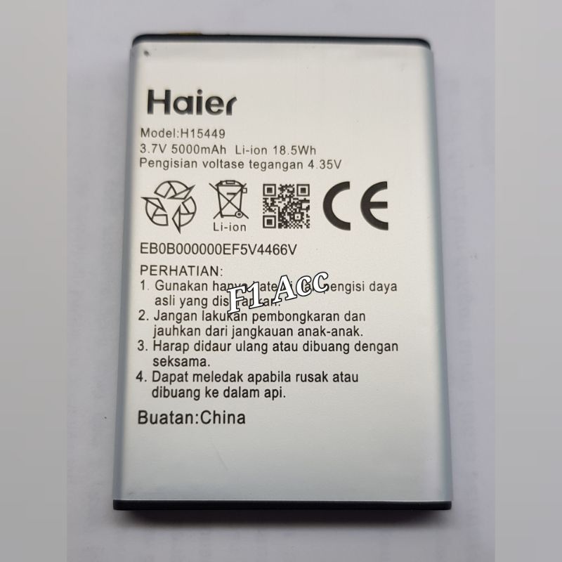 Baterai Smartfren Andromax H15449 Prime 4G LTE F17A1H Batre Andromax Prime 4G LTE Haier H15449 Doubl