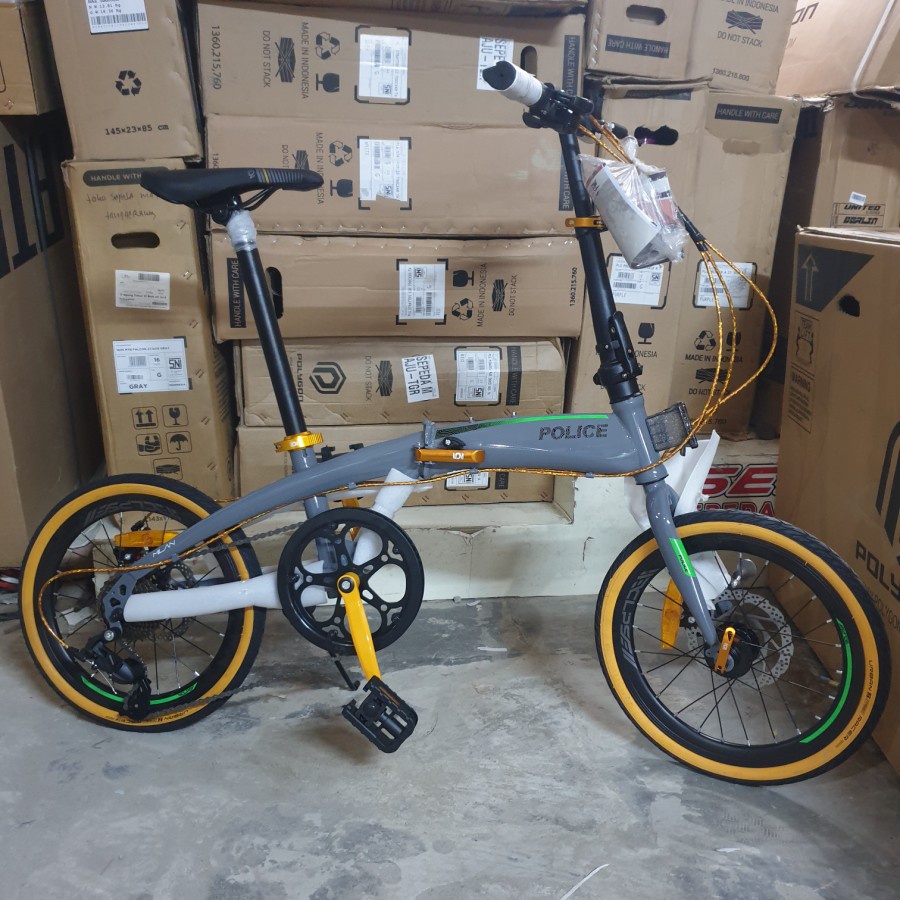 Sepeda Lipat 20 Police Milan Element