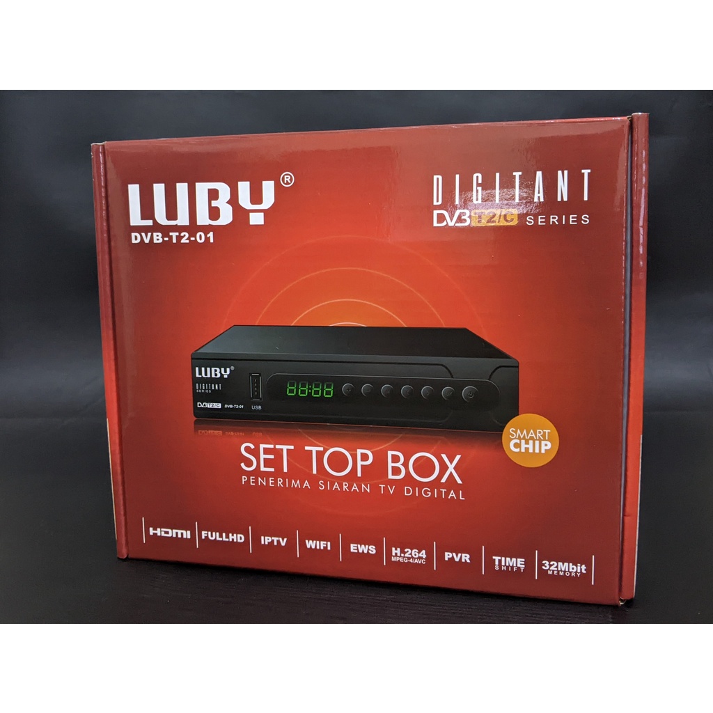 STB Set top box Luby Penerima Siaran Tv Digital TV Receiver Tiktok, Video Youtube Smart ChipFull HD