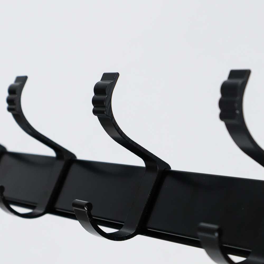 TC-DA1 YUJIE Rak Gantungan Handuk Kamar Mandi Moveable Row Hook - A05-4