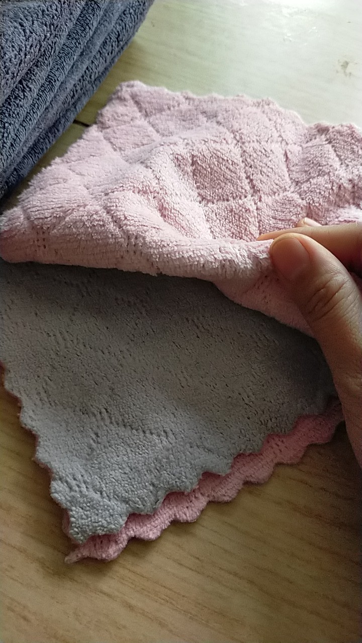 Kain Lap Piring Dapur Anti Minyak Bahan Microfiber- Kain Lap Microfiber Meja, Kaca Mobil Anti Minyak