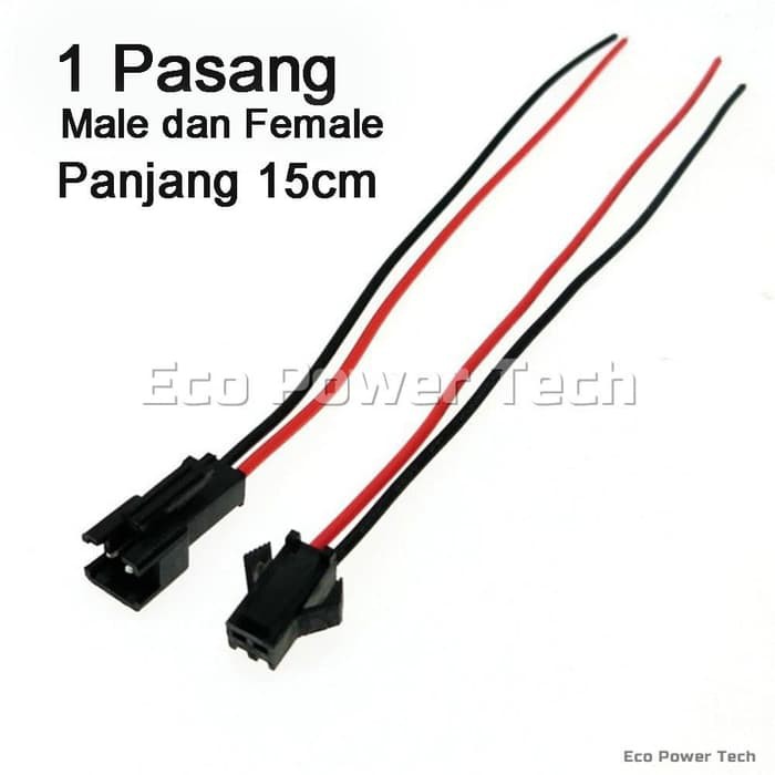 Konektor JST SM Kabel 15cm 1 Pasang Socket Sambungan LED DIY RC