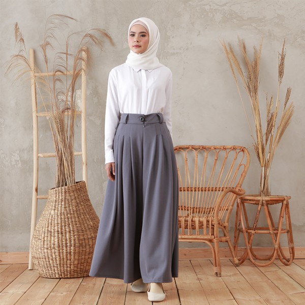 Kulot Lebar Polos - Qila Palazzo