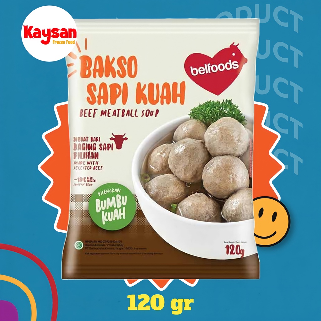 

BELFOODS BAKSO SAPI KUAH 120 GRAM
